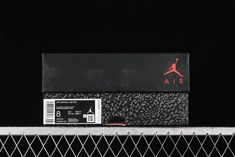 All Categories Air Jordan Jordan Series Basketball Shoes Air Jordan 3 Air Jordan 3 Retro AJ3 Joe 3 Midnight Black Retro Basketball Shoes CT8532-001